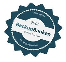 BackupBanken testvinner merke fra PC World